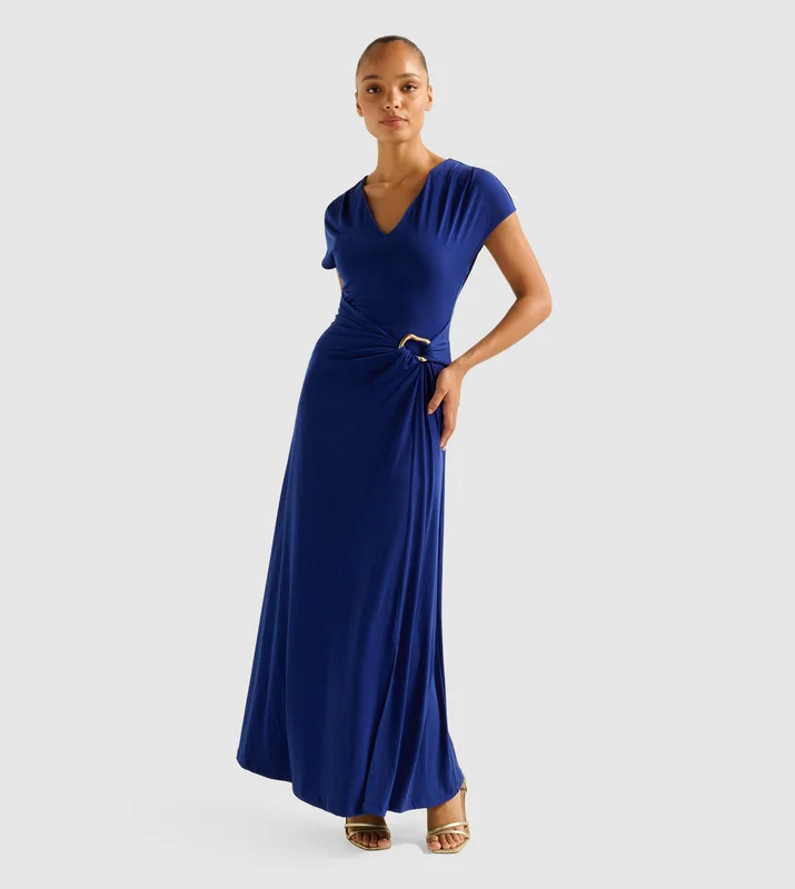 فورايفر نيو MACY Twist Accessory Detail Evening Dress